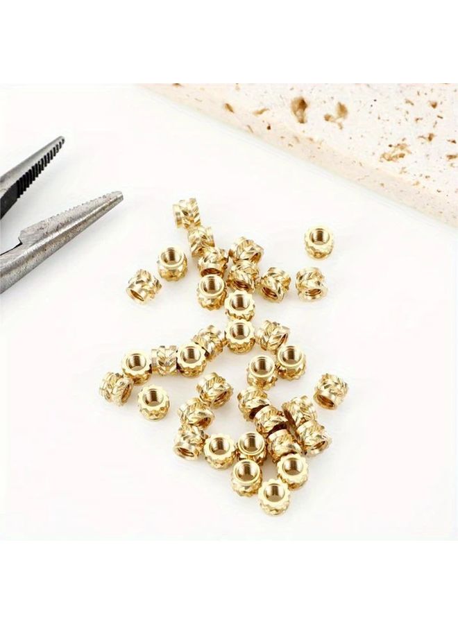 120pcs M3 Threaded Inserts Brass Heat Set Metric Knurled Nuts for Plastic 3D Printing - Image 4