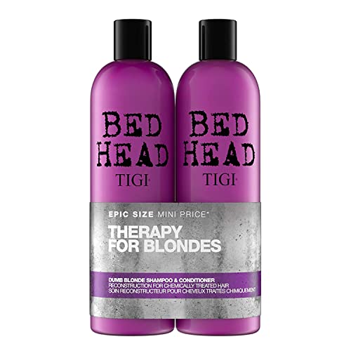 TIGI Bed Head by TIGI Dumb Blonde Shampoo and Conditioner for Blonde Hair 25.36 fl oz 2 count - Image 1