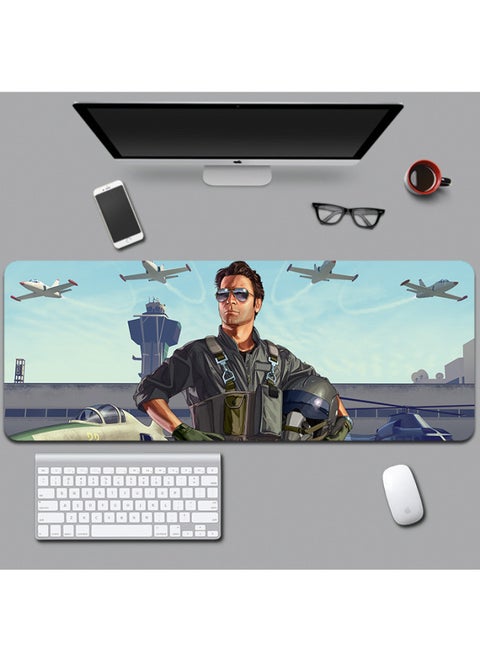 لوحة ماوس ألعاب GTA5 Grand Theft Auto كبيرة سميكة بحافة قفل مكتب الإنترنت بار مفرش طاولة توصيل محيطي - اللون: 800 × 300 × 2 مم نمط حافة القفل: Grand Theft-24