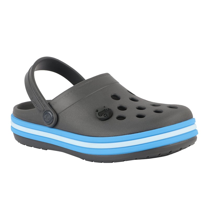 Neoz Casual Slingback Clogs for Kids with Soft Sole | Slip-On Breathable, Lightweight | Comfortable & Durable | Stylish Indoor & Outdoor Sandals Clogs for Kids, K-BEACH-CARBON-SKY_5 - Image 4