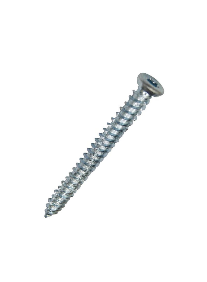 Zinc Plated Steel Concrete Screw Pack 7.5 X 112 Mm 6 Piece