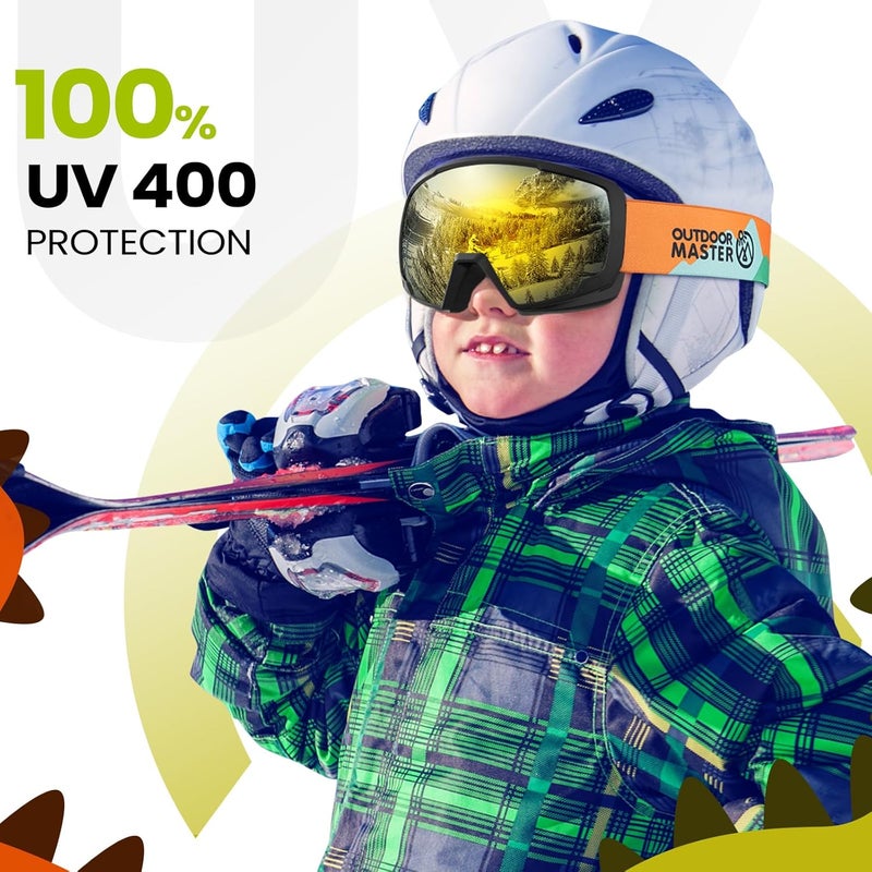 OutdoorMaster نظارات تزلج للأطفال، نظارات تزلج على الثلج - نظارات ثلج للشباب - Image 5