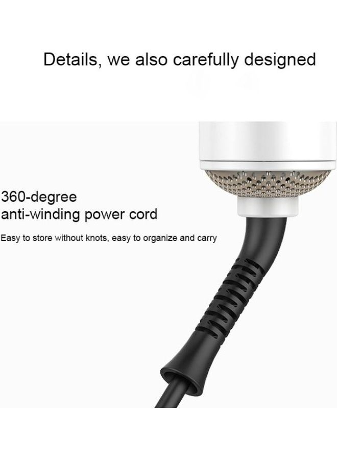 NIBEMINENT Multifunctional Hot Air Comb Orange/Black - Image 5