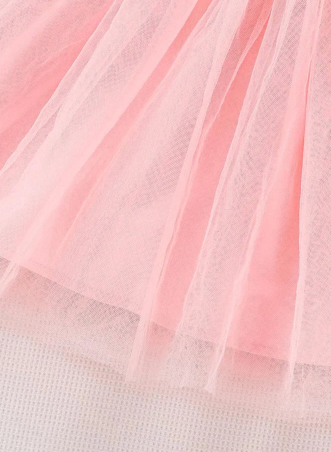 Take Two  Girls Pink Strappy Mesh Dress for Women | Best Price UAE