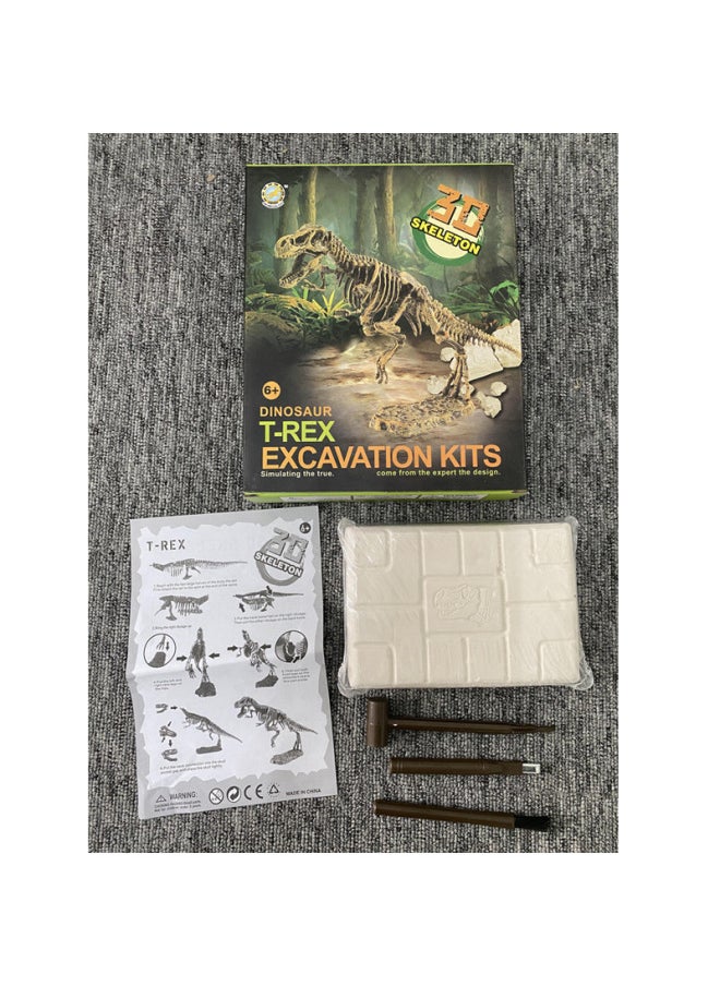 Archaeological Dinosaur Digging Fossil Toy DIY Assembled Dinosaur Skeleton Boy Jinmeida Archaeological Fossil-Color:505 Mammoth  - Image 5