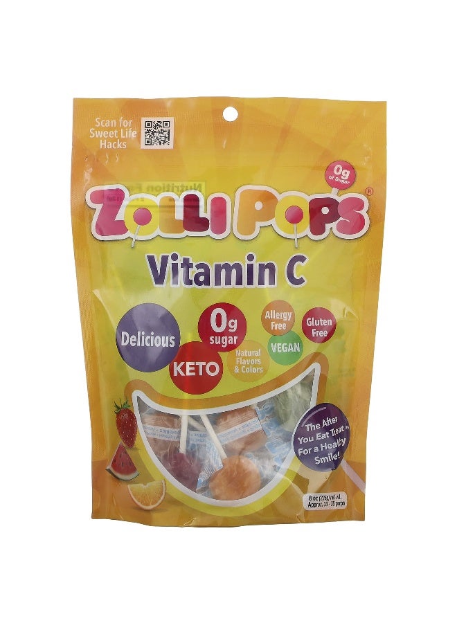 Zollipops, Vitamin C, Approx. 32 - 36 Pops, 8 oz (226 g) (Packaging may vary) - Image 1