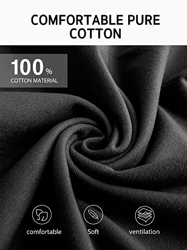 Syntus 3 Pack Server Aprons with 3 Pockets, 100% Cotton Waitress Waiter Waist Apron, 11.5-inch Black - Image 5