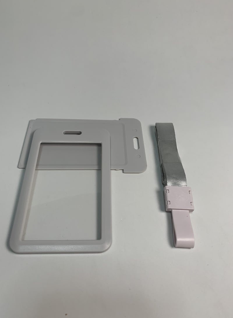 حامل بطاقة الهوية وبطاقة العمل وحامل بطاقة المكتب وحامل بطاقة الصور (أبيض) - Image 3