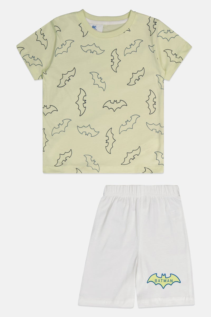 DC Toddlers Boy 2 Pieces Graphic T-shirt And Shorts Set, Mulitcolor - Image 1