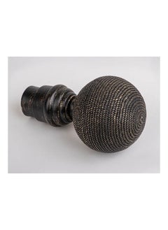 CURTAINS & RODS Embroidered Metal Curtain Tube Ends 