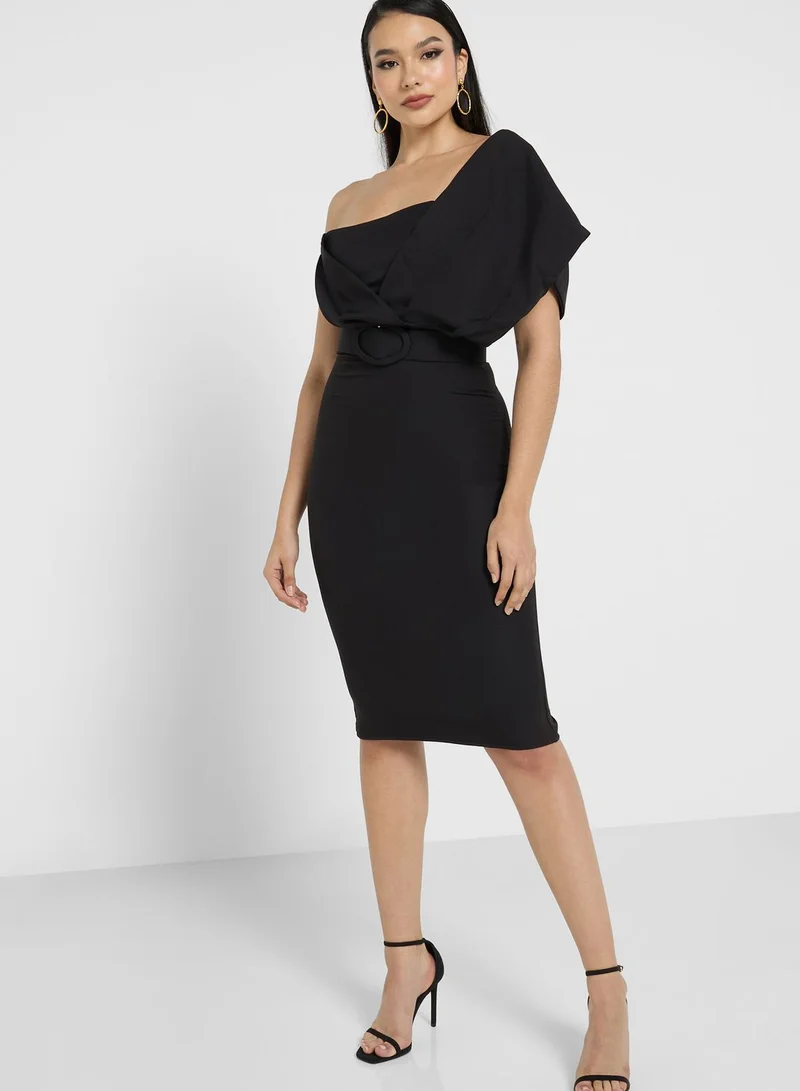 Ella Limited Edition One Shoulder Belted Shift Dress