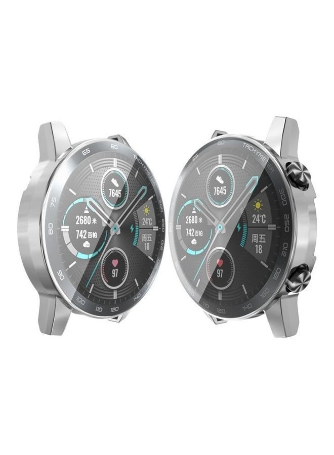 نيبمينينت غطاء حماية شامل مطلي بطبقة من البولي يوريثان الحراري لساعة هواوي هونر ماجيك 2 فضي - Image 4