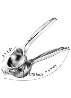 VIO Lemon Squeezer Manual Easy Use Lime Lemon Orange Pomegranate Grape Watermelon Juice Squeezer Premium Quality Stainless Steel Citrus Juice Hand Press 6 CM  - Image 5