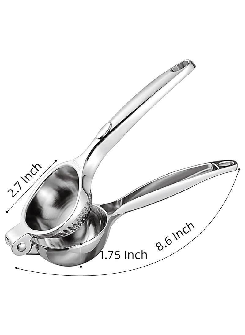 VIO - Lemon Squeezer Manual Easy Use Lime Lemon Orange Pomegranate Grape Watermelon Juice Squeezer Premium Quality Stainless Steel Citrus Juice Hand Press 6 CM - Image 1