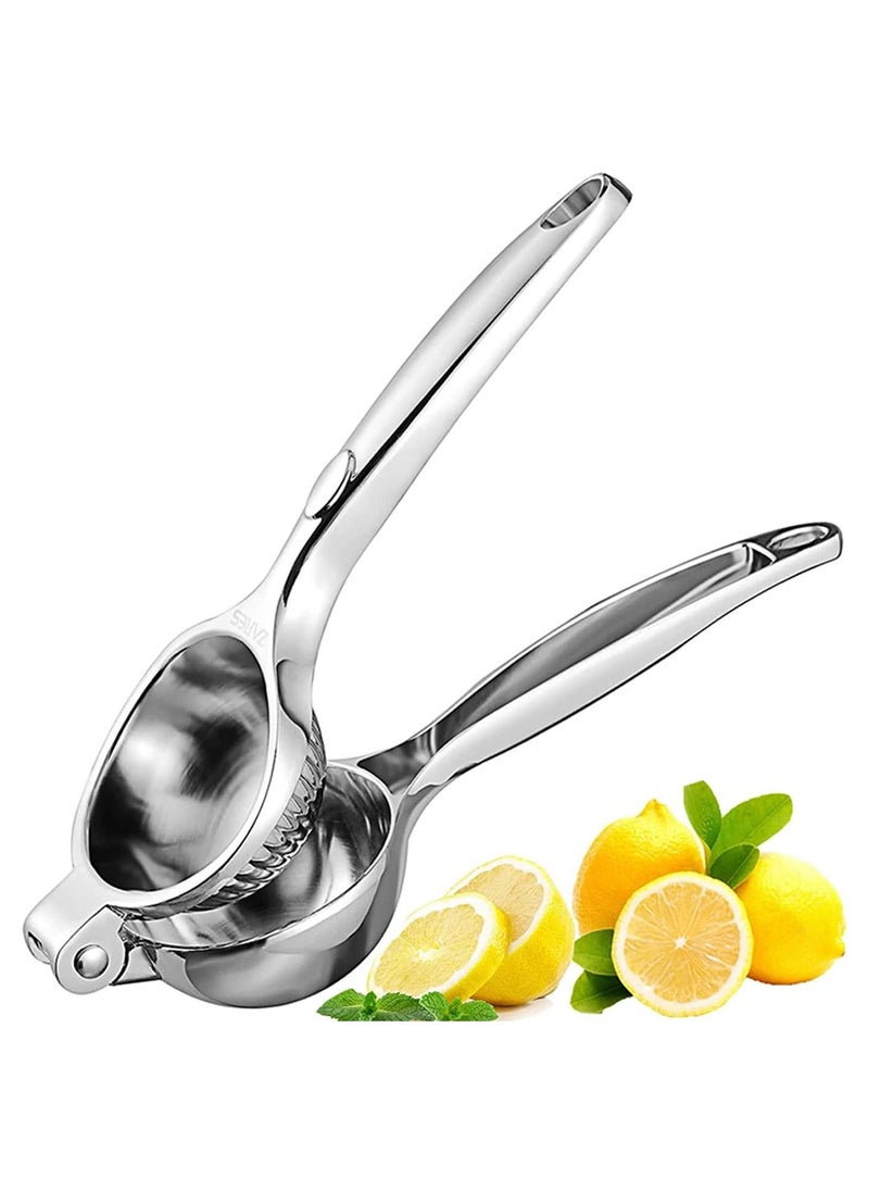 VIO - Lemon Squeezer Manual Easy Use Lime Lemon Orange Pomegranate Grape Watermelon Juice Squeezer Premium Quality Stainless Steel Citrus Juice Hand Press 6 CM - Image 1