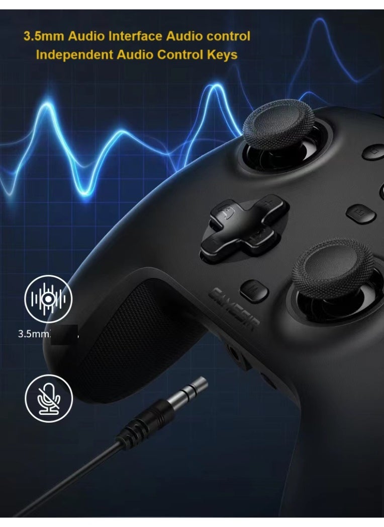 Classic Gamepad GameSir G7 Wired Gaming Controller for Xbox Series X/S, Xbox One, Windows 10/11 Mappable Buttons with Hall Effect Joysticks/Hall Trigger, 3.5mm Audio Jack Swappable Faceplates