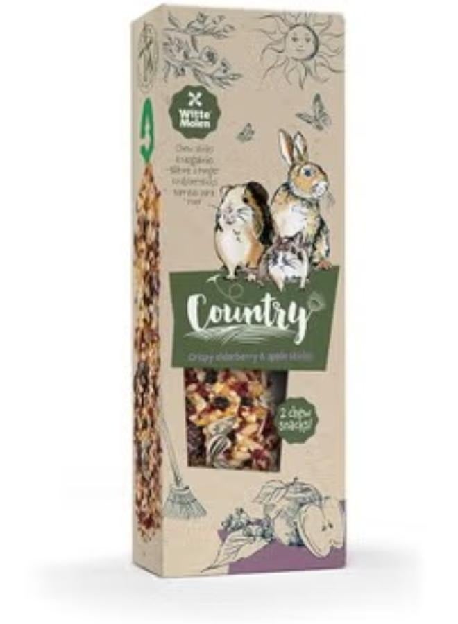 Witte Molen Country Snack For Small Animal Elderberry And Apple Sticks 110G