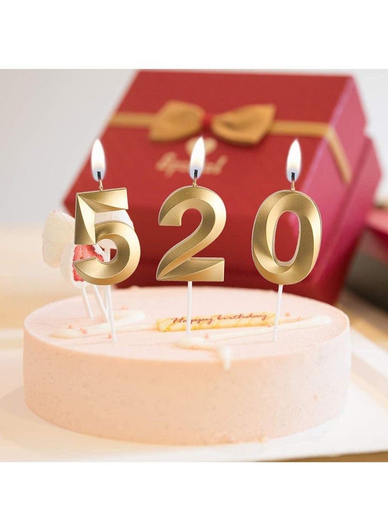 Generic - Gold Number Candles For Happy Birthday Cake and Party Number 2 - Image 1