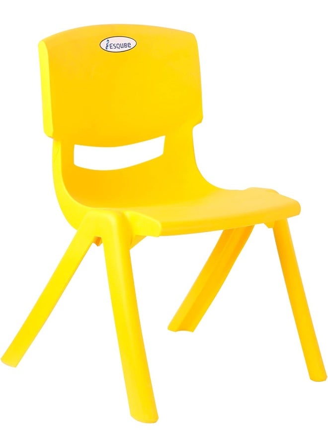 ESQUBE Esqube Baby Chair Kids Plastic School Study Chair Yellow Color  - Image 1