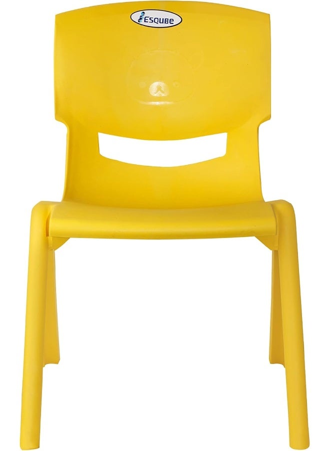 ESQUBE Esqube Baby Chair Kids Plastic School Study Chair Yellow Color  - Image 4