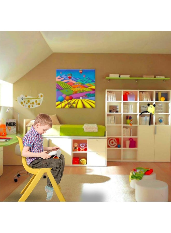 ESQUBE Esqube Baby Chair Kids Plastic School Study Chair Yellow Color  - Image 2