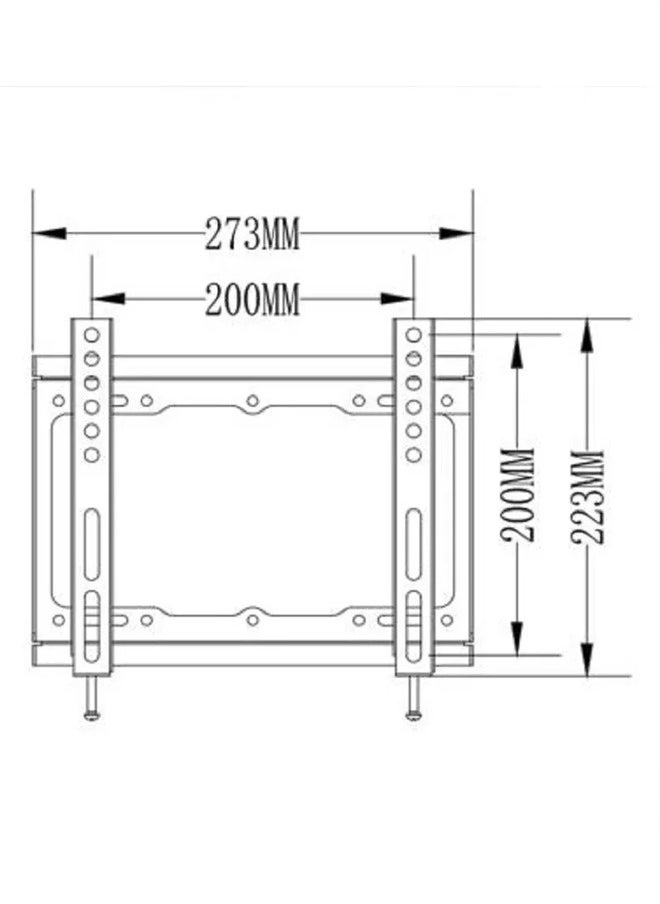Skill Tech SH 40F Fixed TV Wall Mount Bracket for 12-43 Inch LED/LCD Screens, VESA 200x200, Slim 30mm Profile, Max Load 30kg – Black  - Image 5