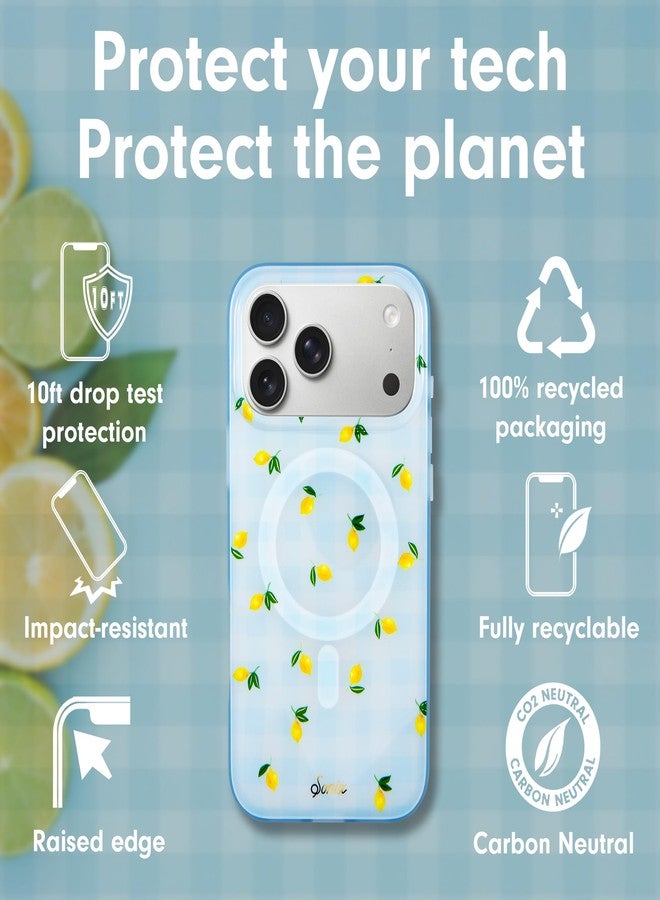 Sonix Case for iPhone 17 Pro Max | Compatible with MagSafe | 10ft Drop Tested | Lemon Gingham - Image 4