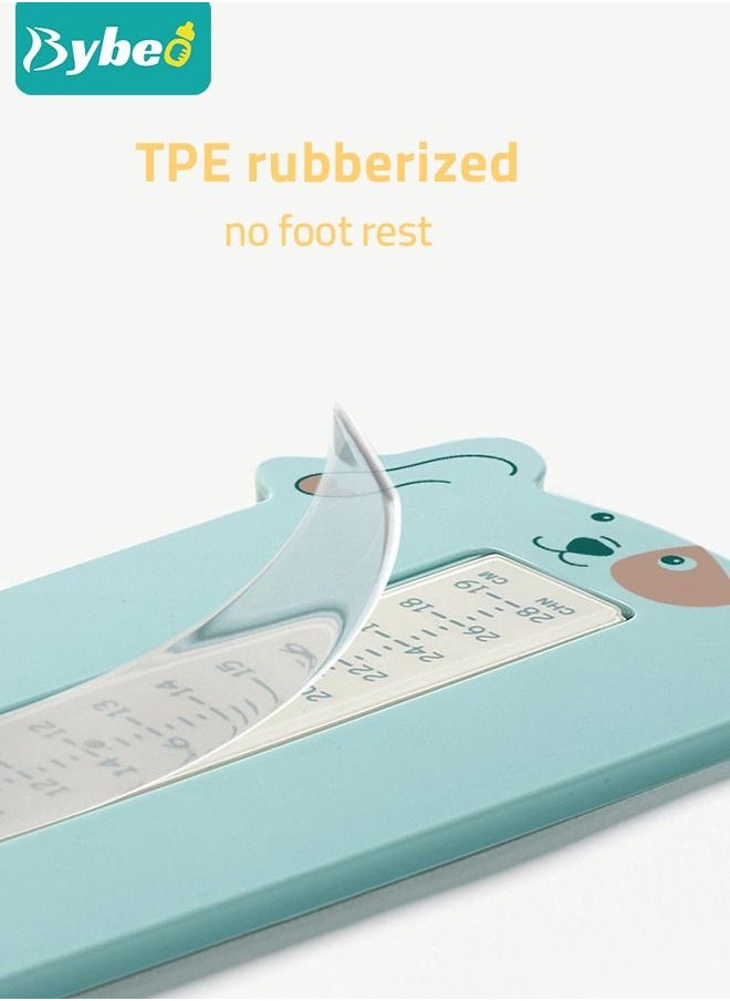 Bybeo - 2 PCS of Baby Foot Measuring Device Children's Toddler Feet Shoe Size Measure Tool & Removable Height Chart for Kids Dinosaur Measuring Chart Ruler - Image 1