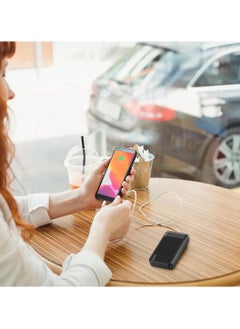 Pawa Sturdy 30000mAh Powerbank PD20W With Digital LED Display - Simultaneous Charging for Smartphones, Tablets and more Electronic Gadgets  / Fast Charging / Smart & Intelligent Protection / Safe & Reliable / Lightweight & Portable / High Capacity Battery - Black  - Image 3