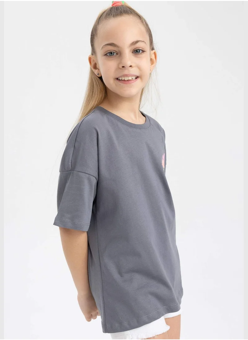 DeFacto Girl Knitted Short Sleeve Body