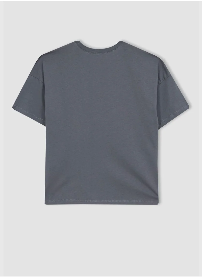 DeFacto Girl Knitted Short Sleeve Body