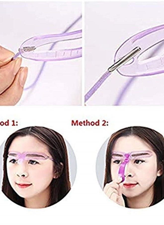 Eyebrow mold, 8 styles of eyebrow shape and eyebrow razor holder and 10 pieces of blade DIY beauty mold set shaping template, Shaping Templates,Eyebrow Stencils Reusable,DIY Makeup Tools