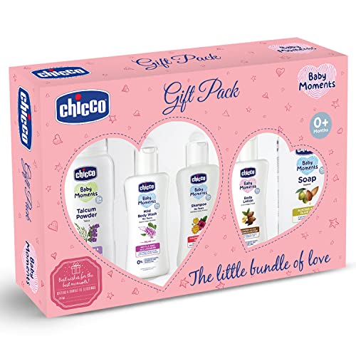 Chicco Baby Moments Essential Set Pink, Gift Set for Babies, 0m+ - Image 1