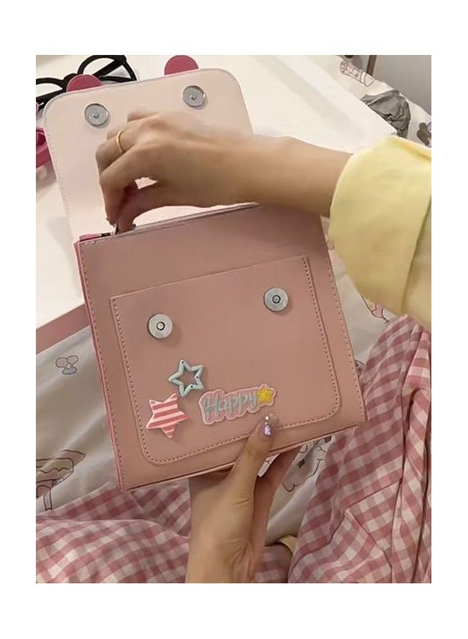 General Hello Kitty Super Sweet Dopamine Cambridge Bag, New Cute Niche Contrasting Shoulder Bag, Sweet Cool Girl Crossbody Small Square Bag  - Image 2