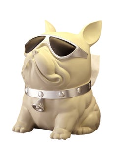 Generic French Bulldog Paper Towel Holder - Artistic Resin Dog Sculpture and Multifunctional Home and Office Decor - Multi-Room, Dual-Function Design for Living Spaces and Workplaces (White)  - Image 1