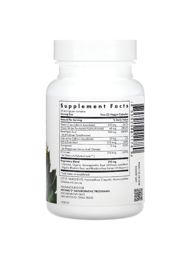 Michael's Naturopathic Michael's Naturopathic, Thyrodrenal, 60 Vegan Capsules - Image 2