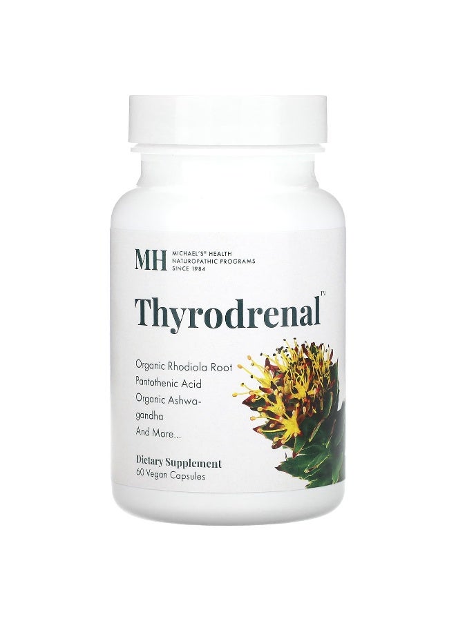 Michael's Naturopathic Michael's Naturopathic, Thyrodrenal, 60 Vegan Capsules - Image 1
