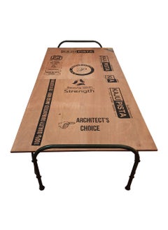 AARAM CHARPAI UDYOG Engineered Plywood Folding Bed for Sleeping Single Size 6 Leg Supports Unique Design Space Saving Heavy Duty Metal Frame Portable Multipurpose Lightweight Brown 36 X 72