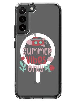 Magnetic Case for Samsung Galaxy S23 Plus 6.6-inch Compatible with MagSafe Wireless Charging, Shockproof Phone Bumper Cover Summer vibes only copy