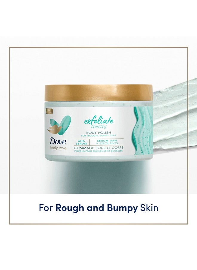 Dove Dove Body Love Body Polish Exfoliate Away 3 Count for Rough, Bumpy Skin Body Scrub with AHAs for Silky Smooth Skin 12 oz  - Image 4