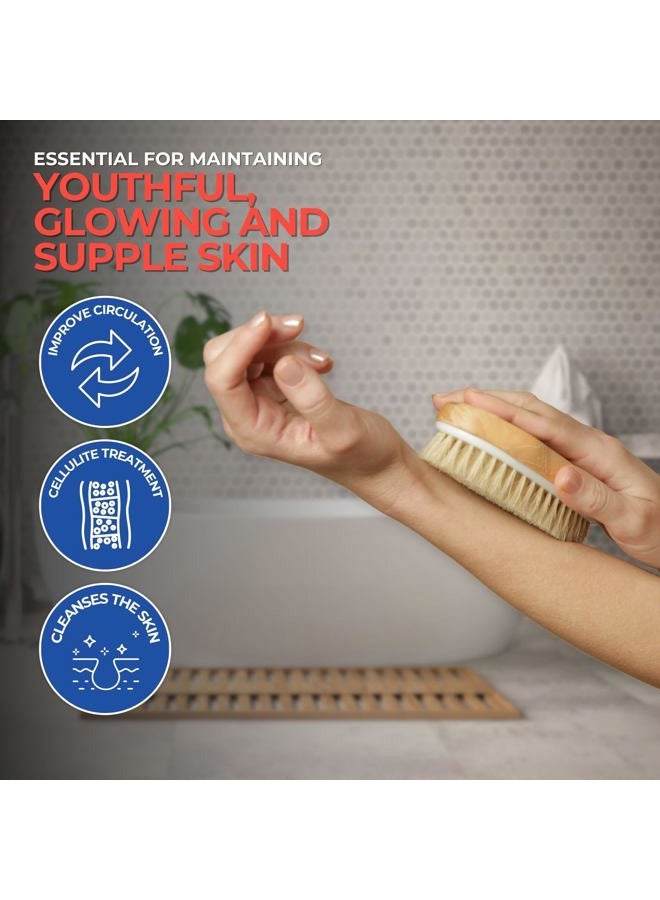 Yerba Prima Tampico Skin Brush (Pack of 2) - Natural Vegetable Fiber Bristles for Dry Skin Brushing - Image 2