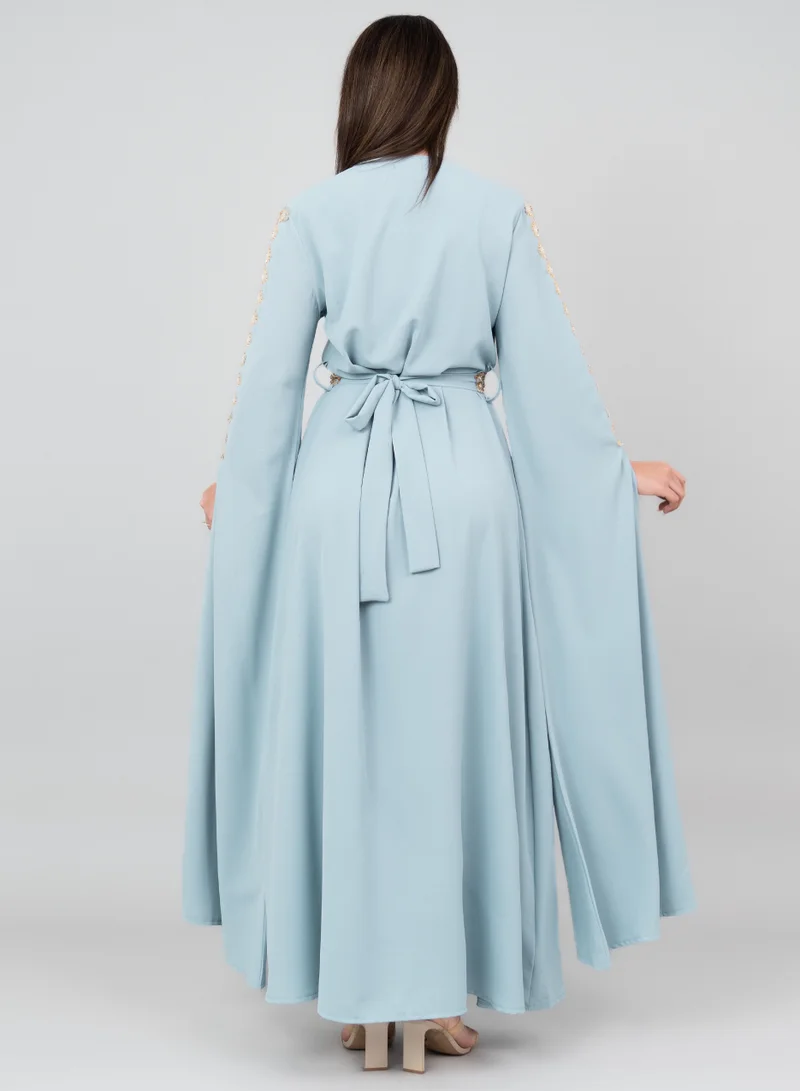 IKKXA Royal Luxe Belted Kaftan IK2022 Blue