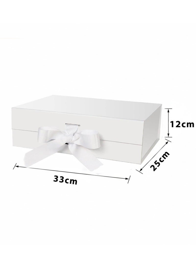 Neox 2 PCS Gift Boxes,31*26*9cm Large Gift Boxes with Lid Ribbon and Magnetic Closure for Wrapping Gifts,Gift Box Empty  for Mother's Day,Valentine's Day,Birthdays,Party - Image 3