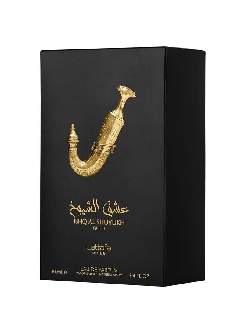 Lattafa عطر عشق الشيوخ فخر الذهب 100 مل - Image 2