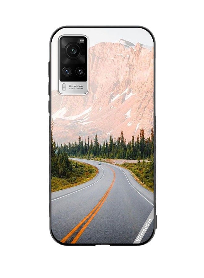 VR CREATIVE Protective Case Cover For Vivo X60 Pro Adventure Road Design Multicolour - Image 1