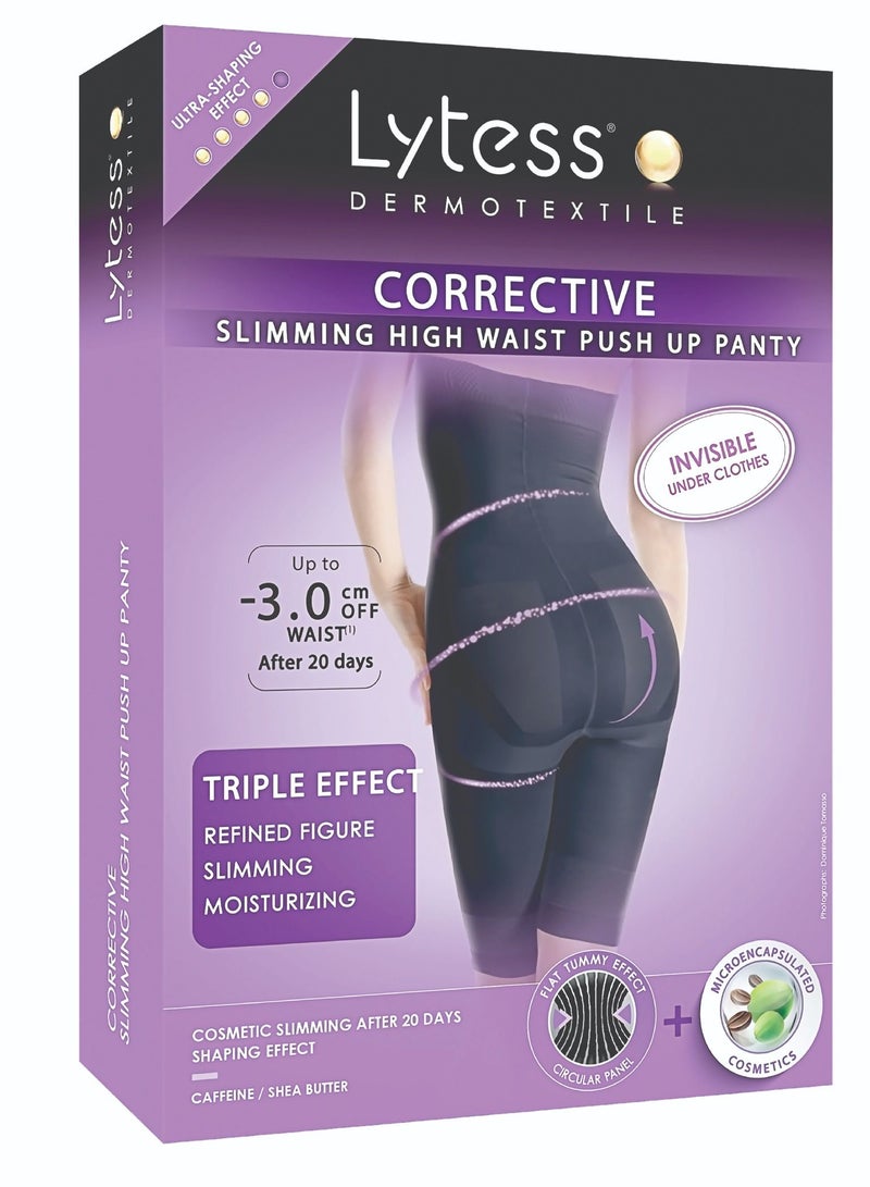 Lytess Corrective Slimming High Waist Push UP Panty, Black, L/XL  - Image 1