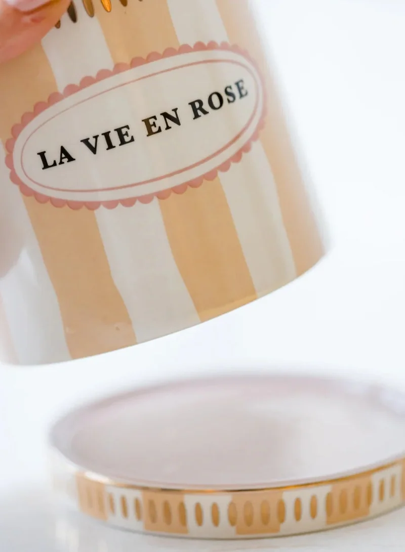 YVONNE ELLEN Planter With Saucer Stripe