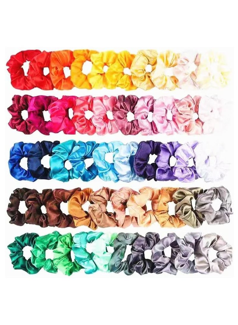 بلومنغ تايم حبل شعر من الساتان الحريري المرن - 50 قطعة - Image 4