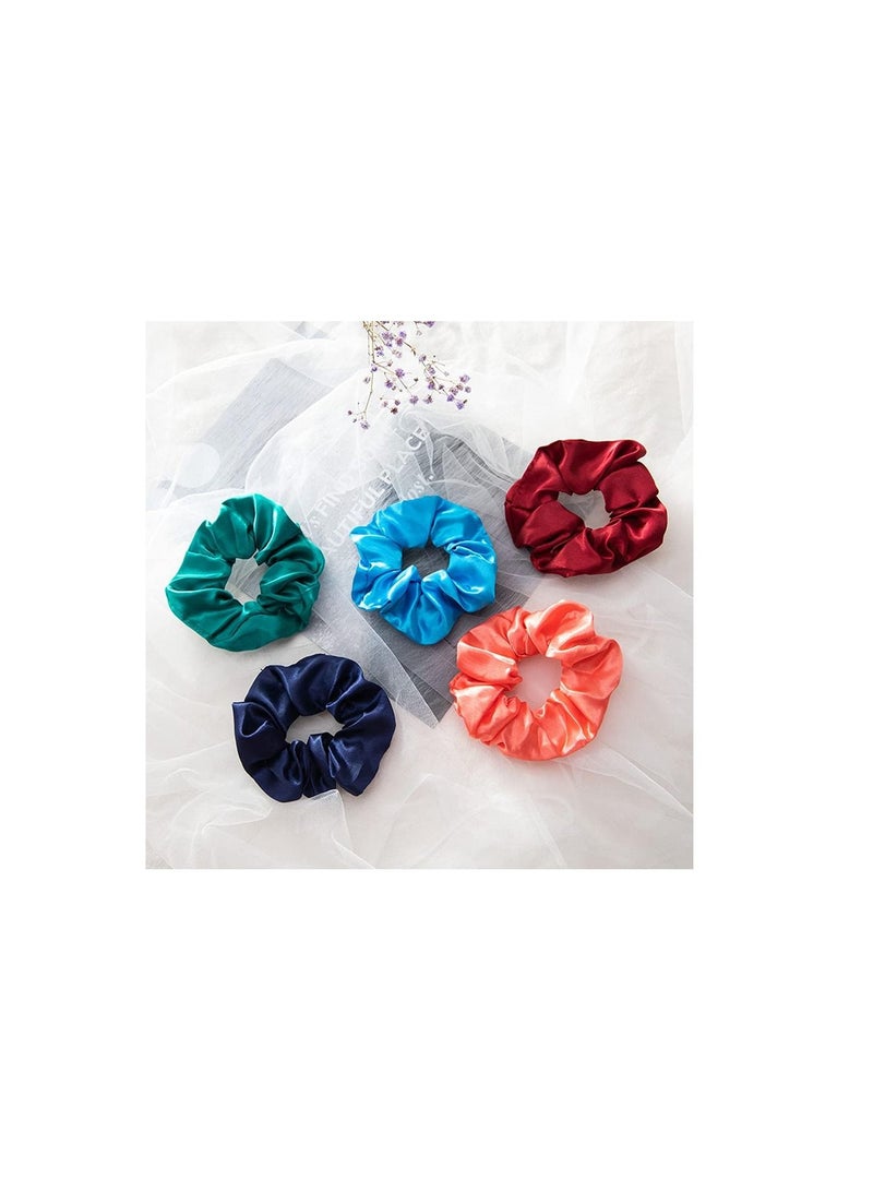 بلومنغ تايم حبل شعر من الساتان الحريري المرن - 50 قطعة - Image 2