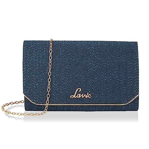 Lavie Women's Spark Ava Envelope Clutch Navy Ladies Purse Handbag - Image 1